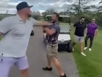 Hockey fight breaks out on a golf course in viral clip appearing to feature ex-NHL enforcer