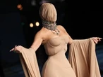 Kim Kardashian’s creepy mask brought Halloween to Hollywood