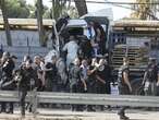 Israeli strikes on Gaza kill 22, officials say, as truck ramming near Tel Aviv hurts dozens