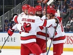 Brent Burns, Dmitry Orlov help Hurricanes hold on to beat Islanders 3-2 for 3-0 series lead