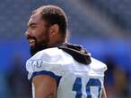 Not half bad: Demski back at Bombers practice, but Oliveira still out