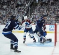JETS SNAPSHOTS: Lowry’s unusual goal fitting for a wild and crazy night in downtown Winnipeg  