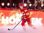 Rookie forward Sam Honzek joins exclusive club in Flames’ home-opener