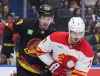 Three takeaways as Kevin Bahl leaves during Flames' loss to Canucks after being struck by puck