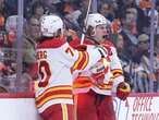 Three takeaways as Zary leads Flames’ offensive outburst in Philly