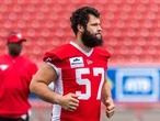 Stamps host Lions: Rookie centre Chris Fortin embraces new challenge