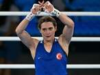 Turkish boxer makes 'X' gesture after defeat as Lin Yu-ting makes it to gold-medal bout