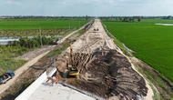 Cao tốc trục ngang miền Tây thiếu hơn 3 triệu m3 cát