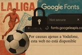 La Segunda División se despide por esta temporada bloqueando Google Fonts 