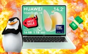 Laptop Huawei MateBook 14 con 16 GB de RAM, 1 TB de almacenamiento con precio de fuego con este descuento en Hot Sale 2025 