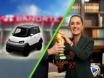 Sheinbaum planea llegar al Mundial 2026 en un Olinia: el auto eléctrico creado por universidades mexicanas 