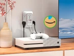 Multicontacto con protección de picos ideal para consolas, pantallas y electrónicos. Tiene seis enchufes y puertos USB 