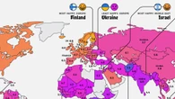 Este mapa te muestra cuáles son los países más felices, pero también los más tristes: México está se salva de panzazo   