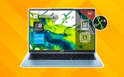 Laptop barata con Windows 11 y 512 GB de memoria. Ideal para hacer documentos básicos y tareas 