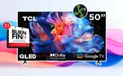 Pantalla 4K  barata de 50 pulgadas con Google TV. Es modelo 2025 y puedes instalarle cualquier app de streaming 