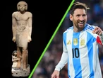 Arqueólogos hallaron una estatua de "Messi" en Egipto: una pieza sin igual de alguien con el mismo nombre del futbolista