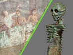 Los antiguos romanos regalaban "esqueletos fantasma" en sus banquetes como un recordatorio de que todos vamos a morir 