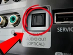 Qué es la salida de audio óptico de la televisión, por qué siempre está tapada y qué tipo de cable utiliza 