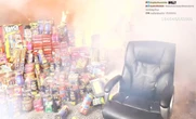 El streamer más grande de Twitch acaba prendiendo fuego a toda la habitación con fuegos artificiales en su último directo 