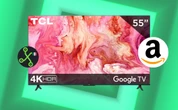 Por solo 5,999 pesos en Amazon puedes llevarte esta smart TV de TCL: 55 pulgadas, 4K HDR y Google TV para disfrutar al máximo  