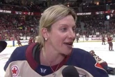 Victoire fans love Laura Stacey’s French-language interview