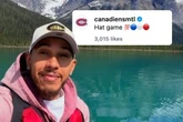 Lewis Hamilton is now repping the Montreal Canadiens