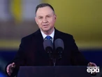 Дуда розкритикував українців за "бандерівські пов'язки" і згадав "геноцид поляків"