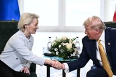EN DIRECT. Donald Trump et Ursula von der Leyen se rencontrent pour tenter de conclure un accord douanier UE-USA