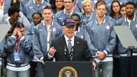 Joe Biden welcomes US Olympians and Paralympians at White House following Paris success