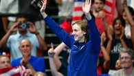 Young spectator goes through all the emotions watching Katie Ledecky's historic win