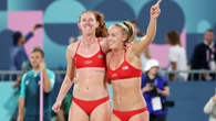 Team USA's Cheng and Hughes dominate in 1st women's beach volleyball match