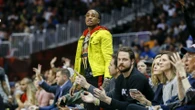Quavo Reps Kevin Huerter's Jersey, Celebrates in Atlanta Hawks' Locker Room