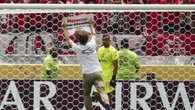 Protester runs onto field during Club World Cup match with anti-Morocco message