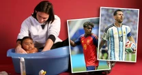¿La foto que predijo la final del Mundial? La historia de cuando Messi bañó a Yamal cuando era bebé