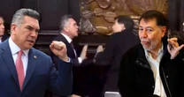‘No me toques’: Noroña y Alito Moreno se pelean en el Congreso