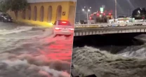 Monterrey se inunda: Arroyo Topo Chico está al 90% de su capacidad tras fuertes lluvias