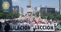 Marchan por la anulación de la elección judicial: ‘Es la más fraudulenta en la historia’