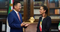 Sheinbaum recibe a Chen Daojiang, nuevo embajador de China en México; ¿hablaron de aranceles?