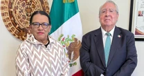 Rosa Icela Rodríguez visita embajada de México en el Vaticano e invita al nuevo papa a venir al país