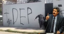 Vandalizan casa del morenista, Javier Corral, en Ciudad Juárez; dejan una corona fúnebre