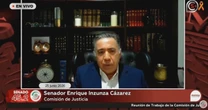 Enrique Inzunza, acusado por EU por vínculos con el narco, reaparece en sesión en línea del Senado