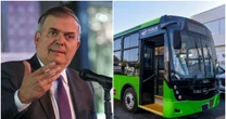 Taruk, el primer autobús eléctrico mexicano, atrae pedidos desde EU: ‘Quieren de 10 a 20 mil’, asegura Ebrard