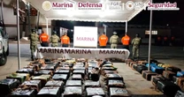 Interceptan más de dos toneladas de cocaína en aguas de Oaxaca; afectación al crimen es de 4.3 millones