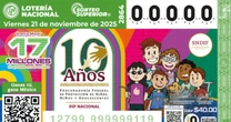Lotería Nacional reconoce 10 años de la Procuraduría de Protección a Niñas, Niños y Adolescentes con billete