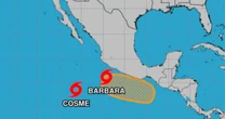 ‘Bárbara’ no viene sola: Se forma la tormenta tropical ‘Cosme’ también en el Pacífico