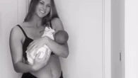 Olly Murs' wife Amelia strips to her underwear just weeks after giving birth