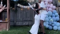 Love Islander reveals if his unborn baby is a boy or girl at gender reveal party