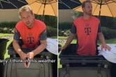 Harry Kane enjoys makeshift ice bath in WHEELIE BIN after Club World Cup rout