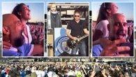 Pep & daughter Maria sing Oasis classic as City boss parties with Gallaghers