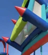 Terrifying moment bouncy castle flung 40ft into the air sending kids flying